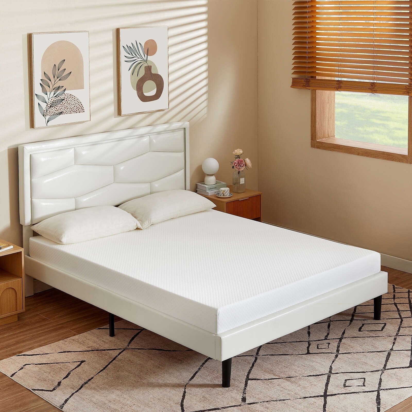 5" Twin Gel Memory Foam Mattress Free of Fiberglass/CertiPUR-US Certified/Square Bed/Cool Sleeping and Comfortable Support