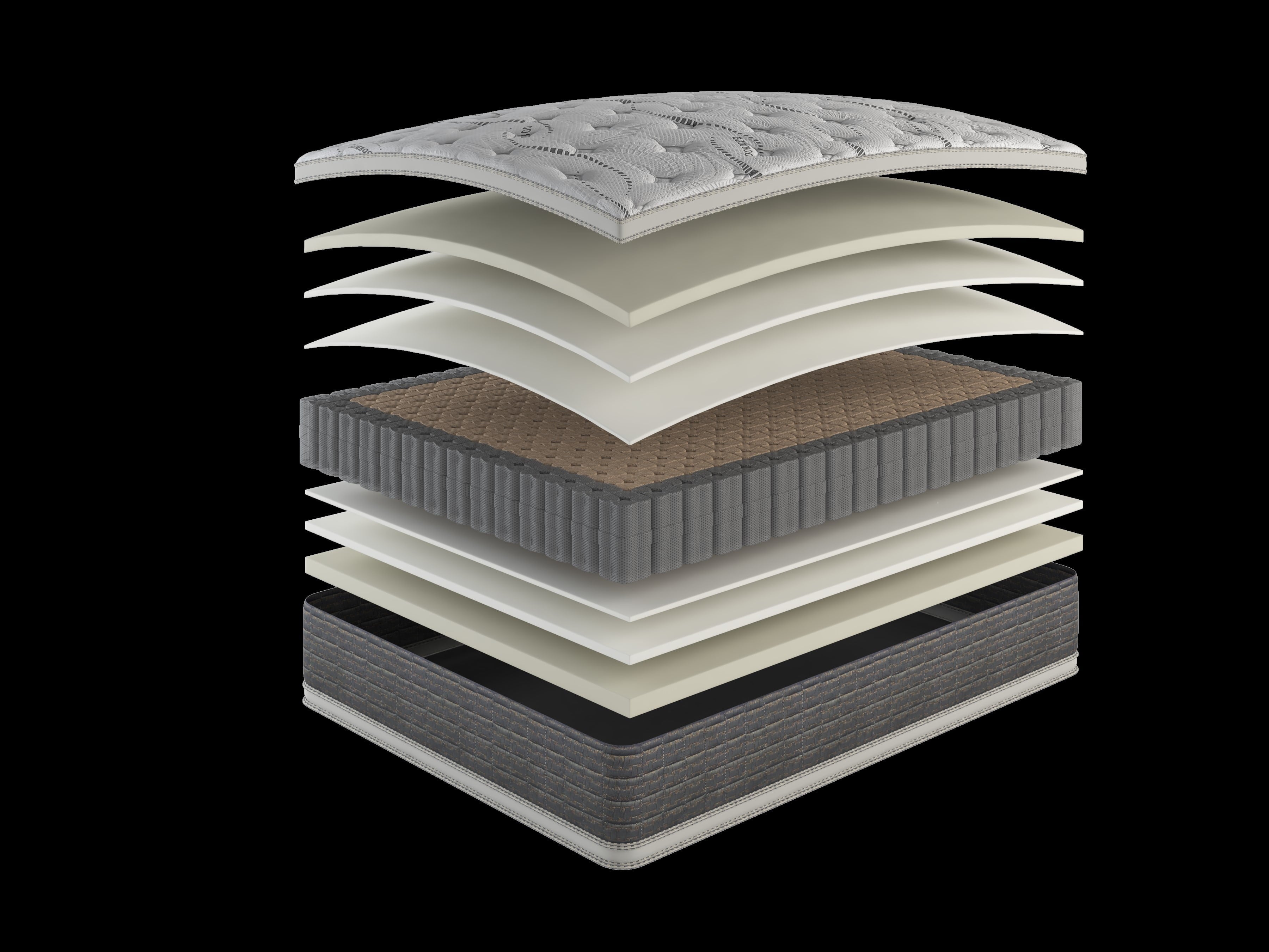 13.5" & 14.5" Hybrid Mattress Collection - Bamboo Cover, Quad-Coil Support (Twin/Twin XL/Full/Queen/King/Cal King)​