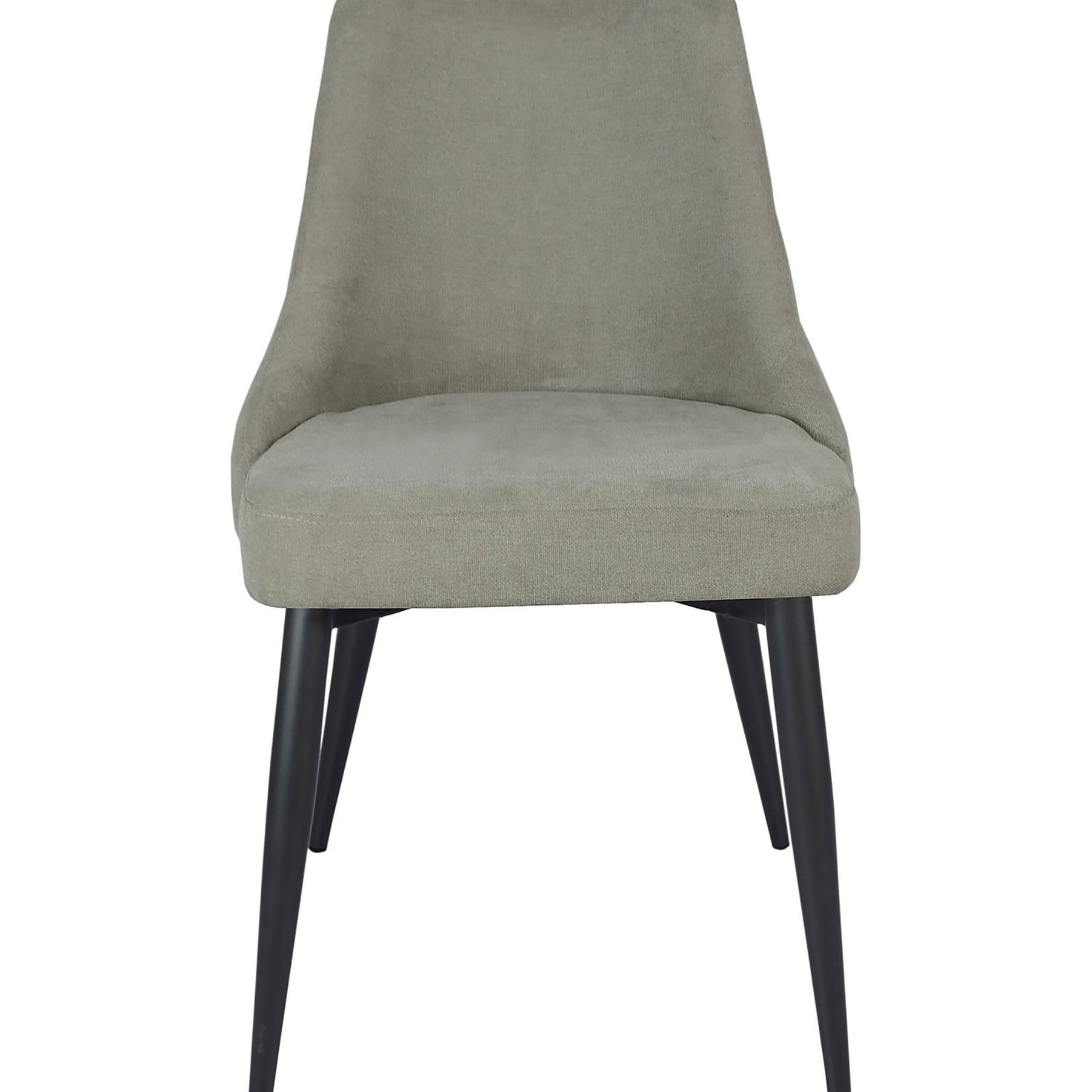 2pcs Grey Dining Chairs - Upholstery, Button Accents, Modern Style Of 2 Comfortable Seat, Elegant Design, Compact For Small Spaces