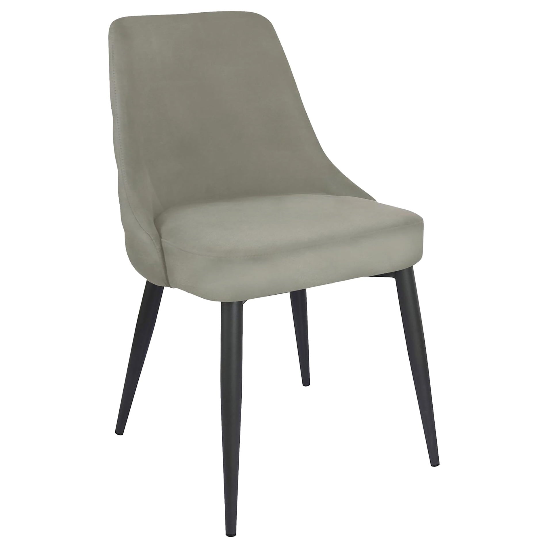 2pcs Grey Dining Chairs - Upholstery, Button Accents, Modern Style Of 2 Comfortable Seat, Elegant Design, Compact For Small Spaces