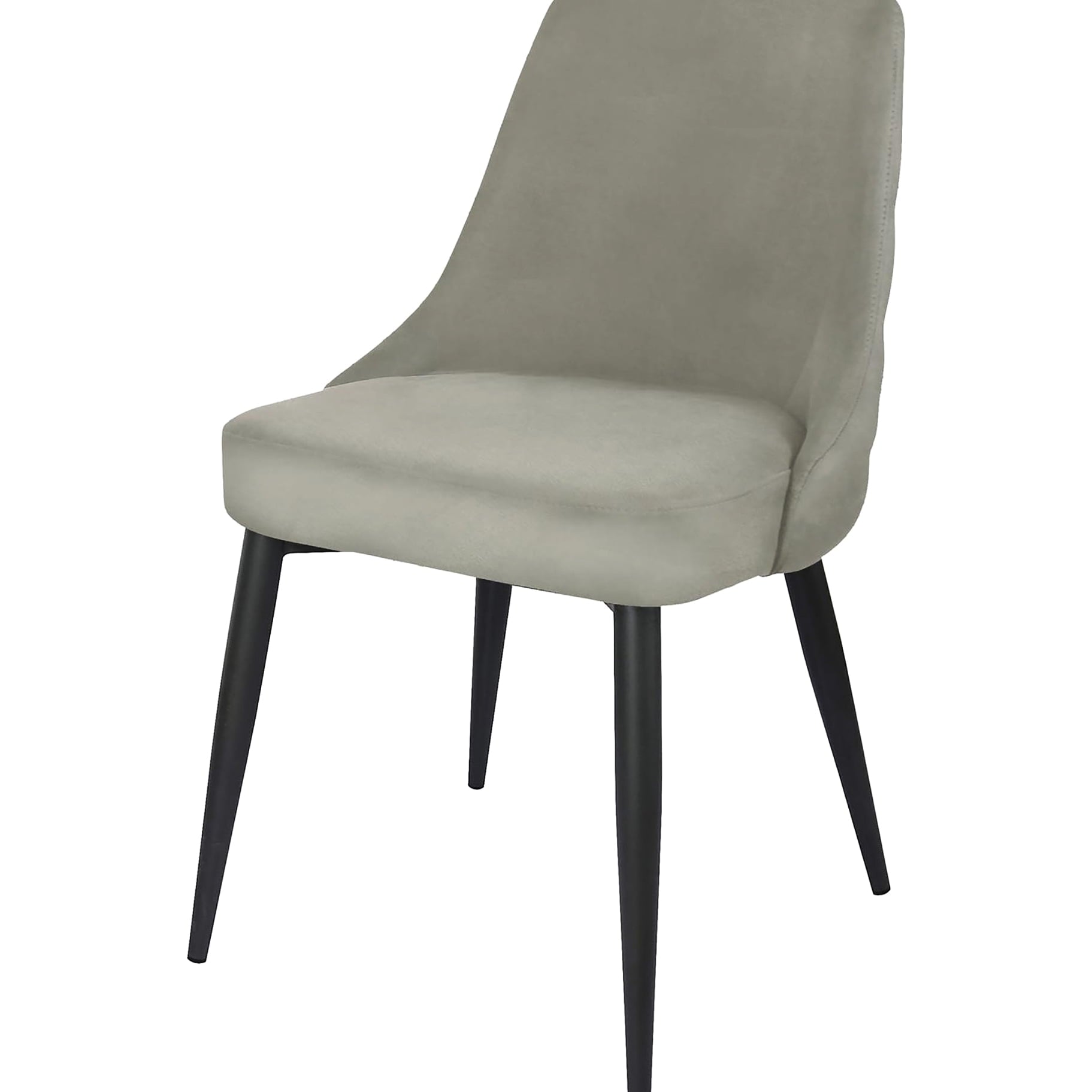 2pcs Grey Dining Chairs - Upholstery, Button Accents, Modern Style Of 2 Comfortable Seat, Elegant Design, Compact For Small Spaces